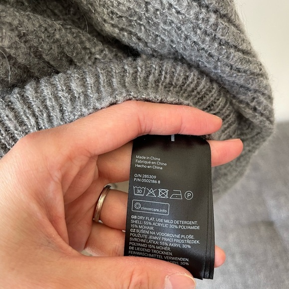 Oversized grey knitted sweater
Size: XS - Picture 7 of 7